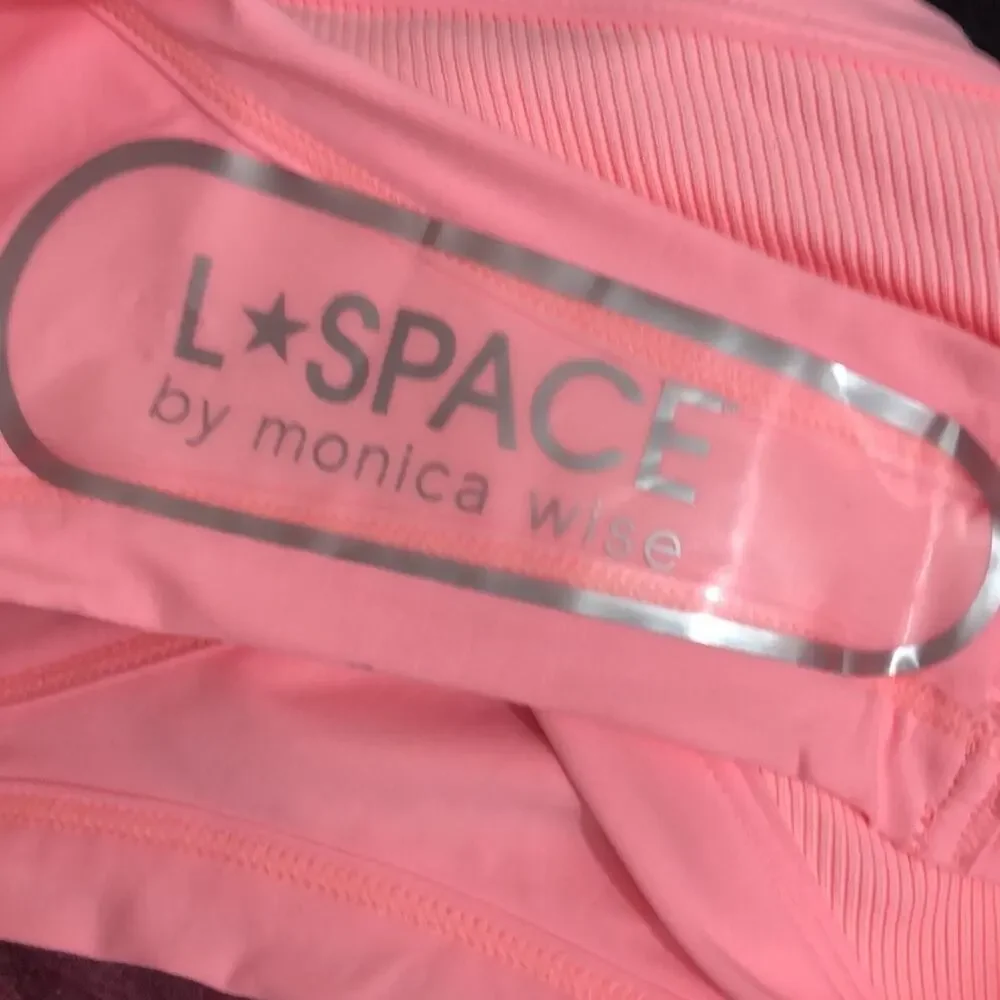 L*Space Foley Bitsy Ribbed Bikini Bottom Crystal Pink Small NWT